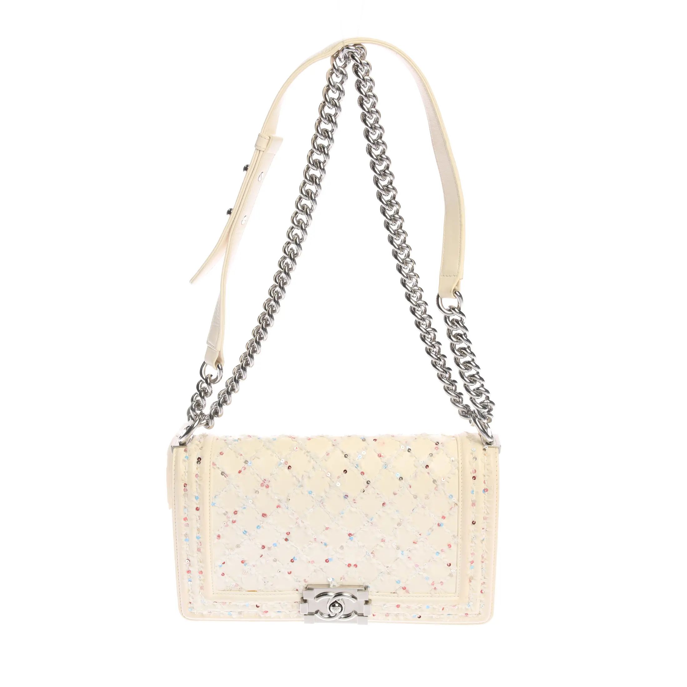 Chanel Boy Bag Medium Shoulder Bag Multicolored