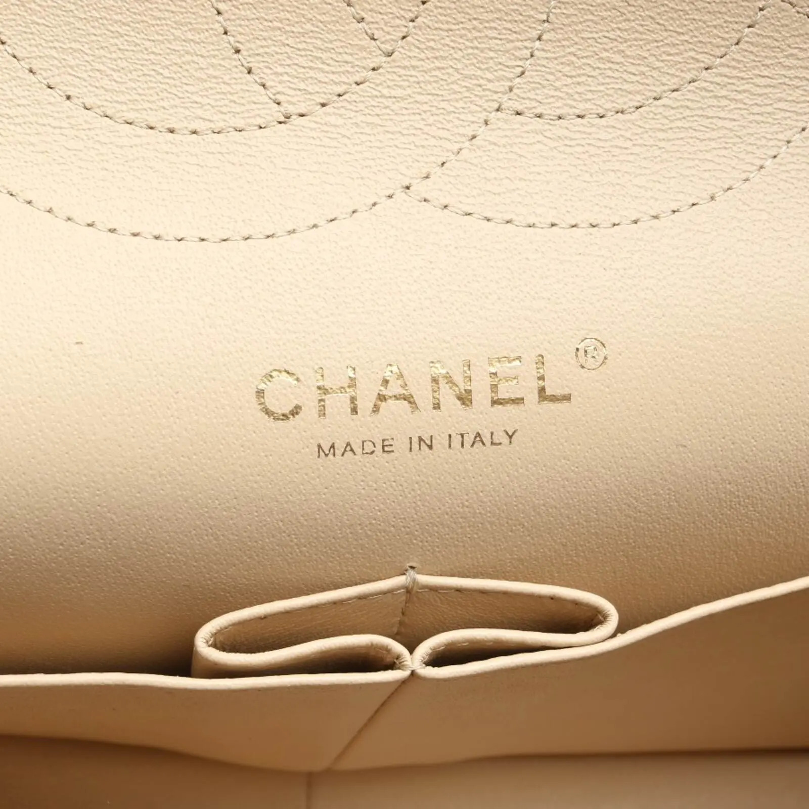 Chanel Classic Flap 11.12 Large Shoulder Bag Beige - Image 7