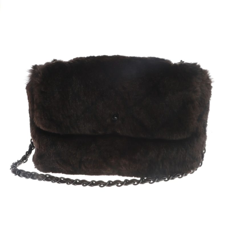 Chanel Classic Flap 11.12 Large Shoulder Bag Dark Brown